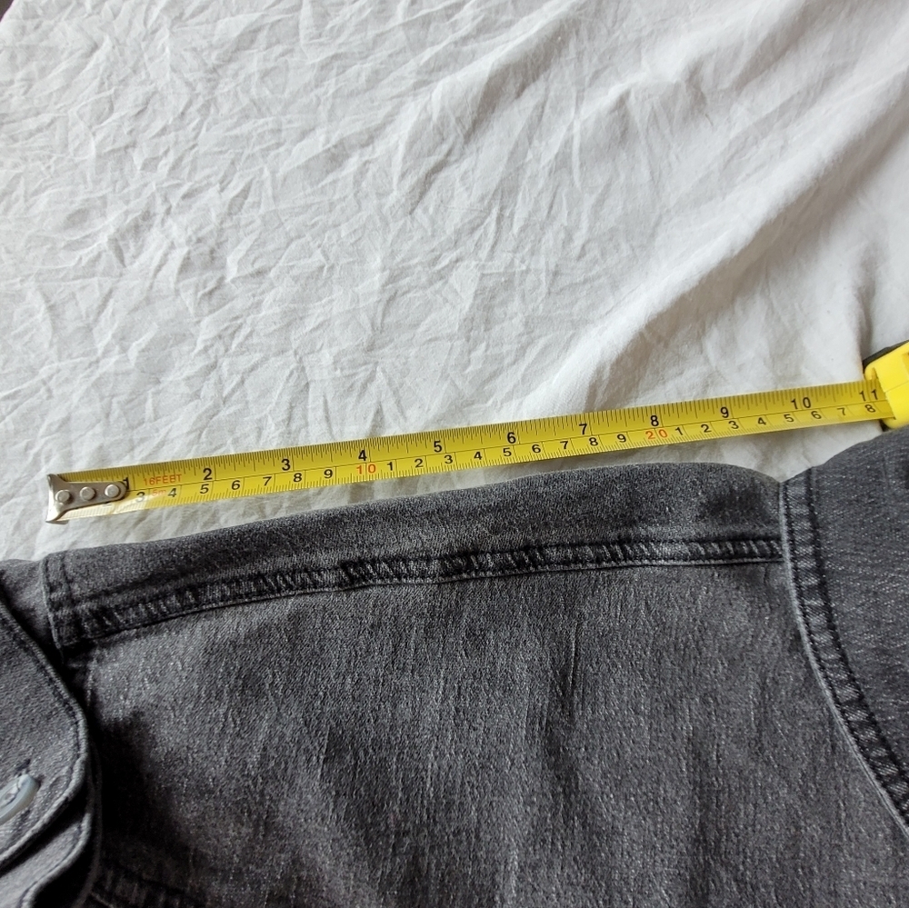 Gloria Vandervil Women's Gray Denim Shirt Size XXL - Picture 8 of 11